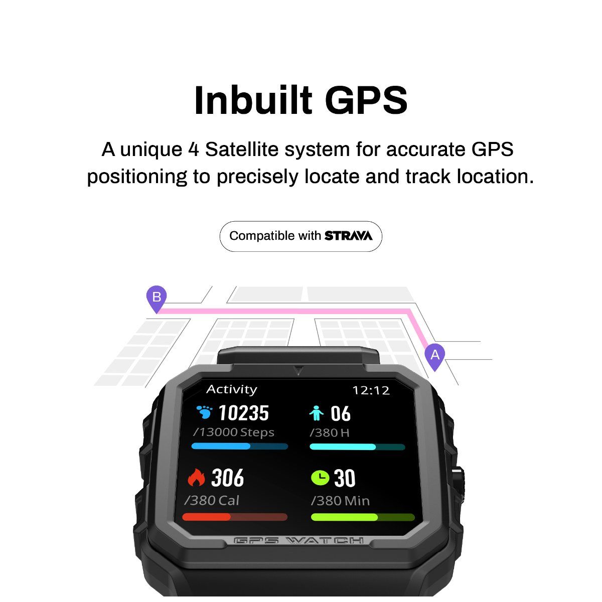 Inbuilt on sale gps watch